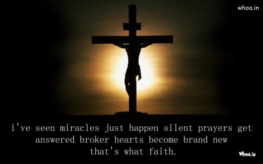 Jesus Christ And Cross With Dark Background And Quotes HD Wallpaper