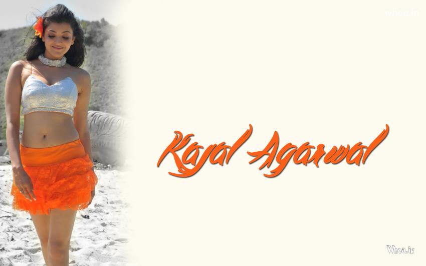 Kajal Agarwal Posing On Beach