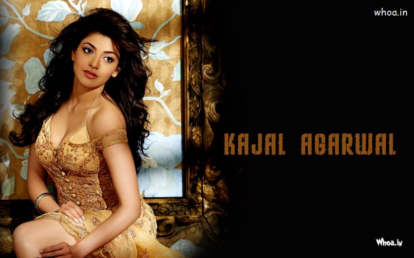 Kajal Agarwal In Hot Golden Dress