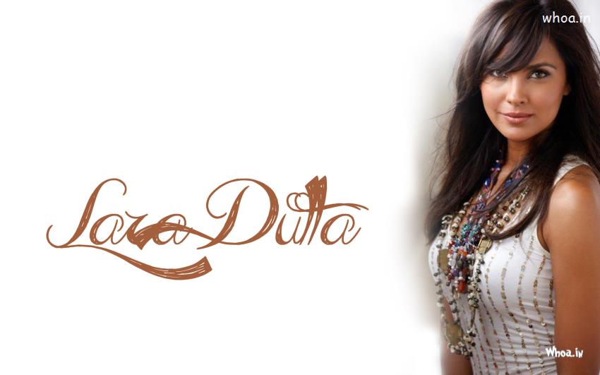 Lara Dutta In White Dress Wallpaper HD