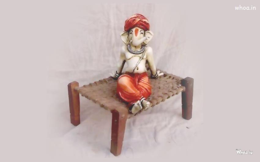 Lord Ganesha Sitting Wallpaper HD