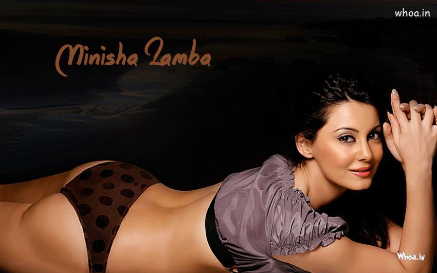 Minisha Lamba Hot Bikini Wallpaper
