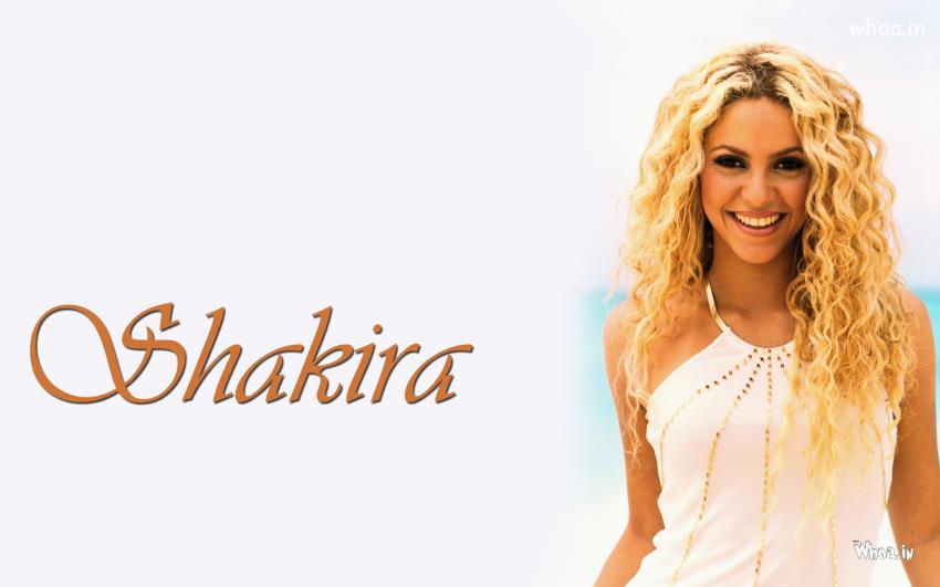 Shakira With Long Blond Hair Wallpaper
