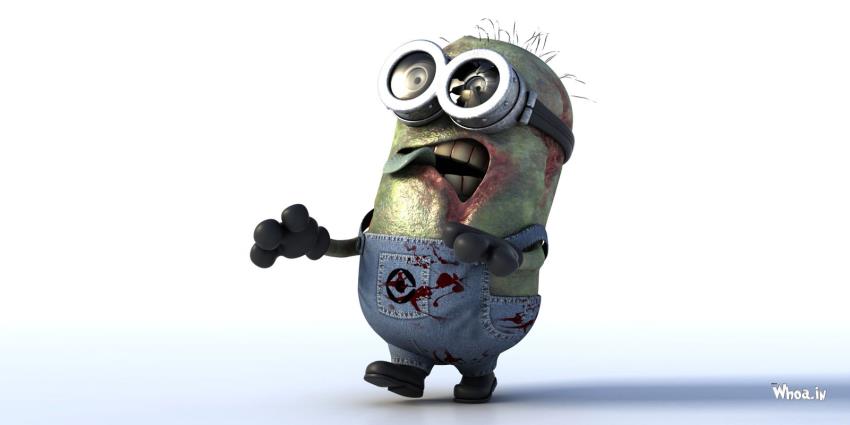 Zombie Minions With White Background HD Wallpaper