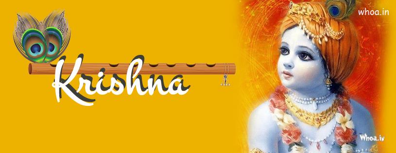Bal Krishna With Flute Fb Cover