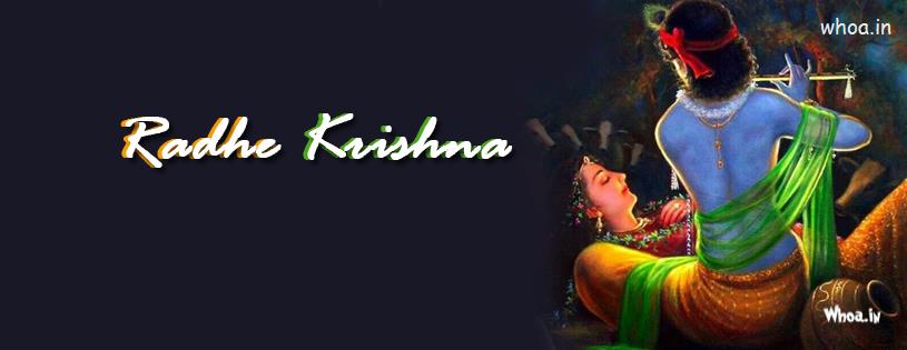 Radhe Krishna Dark Hd Fb Cover