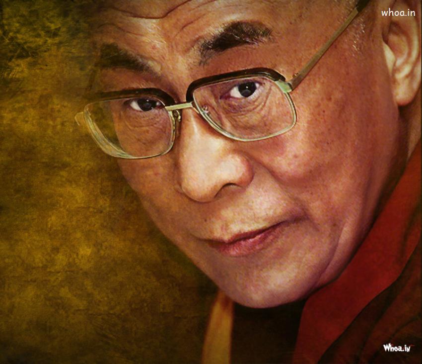 14Th Dalai Lama Face Closeup HD Wallpaper