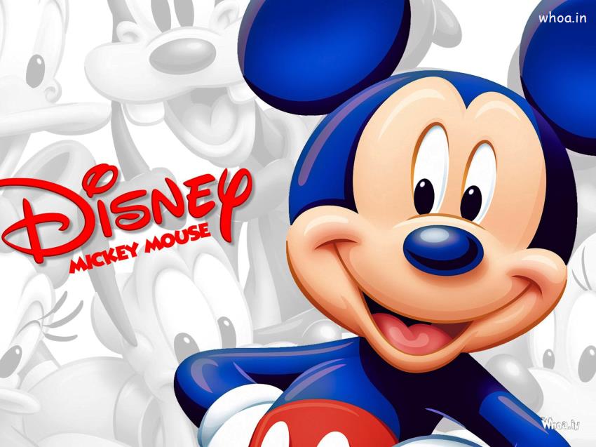 Disney Mickey Mouse Smiley Face HD Cartoon Wallpaper