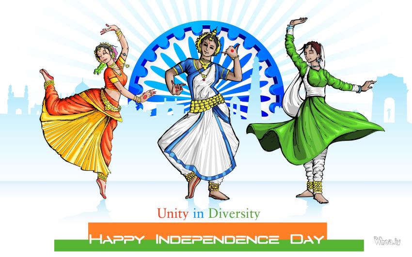 Happy Independence Day With Unity In Diversity Quotes HD Wallpaper