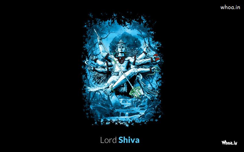 Lord Shiva Nataraj HD Wallpaper With Dark Background