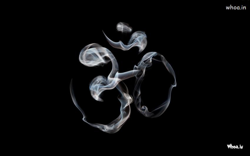 OM Creative By Smoke With Dark Background HD Wallpaper