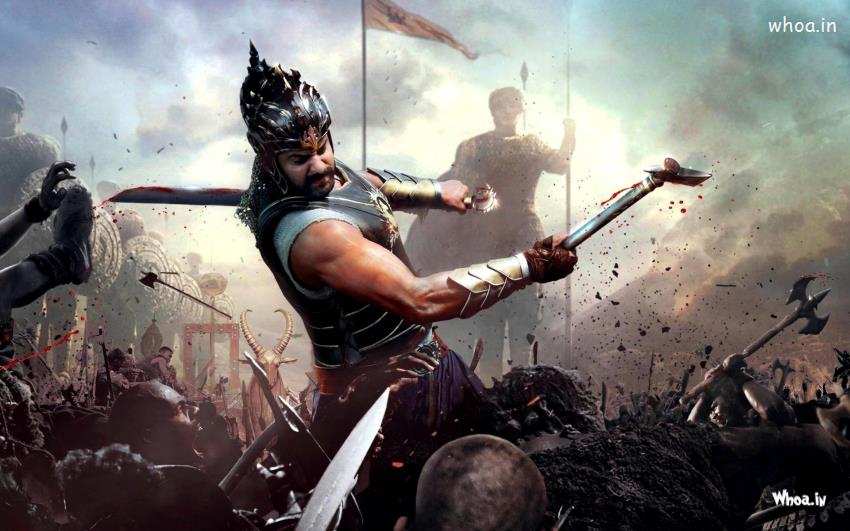 Prabhas Fight In Bahubali Movies HD Wallpaper