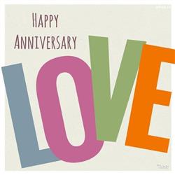 Image of a Happy Anniversary with big love
