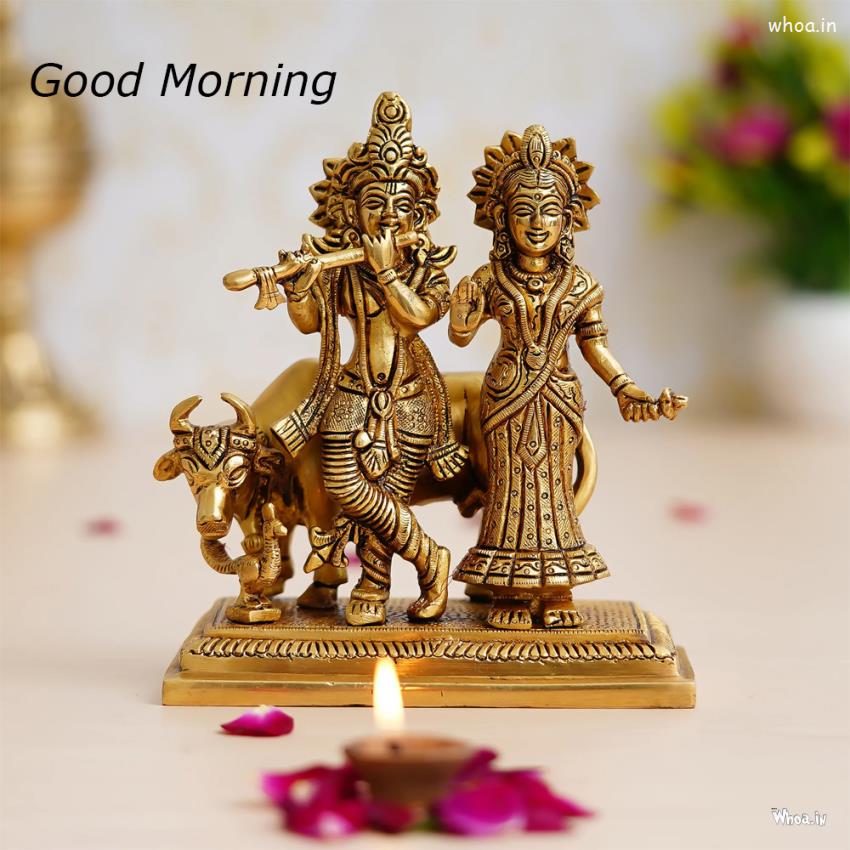 Radha - Krishna Good Morning HD Pictures , Good Mornings