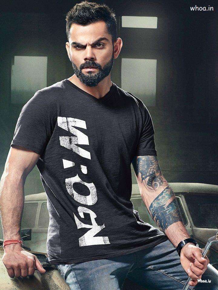 Virat Kohli Tattoo Sports Tshirt Desing Height Weight Slim Fit