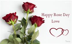 Best Unique Rose with Heart - Happy Rose Day image