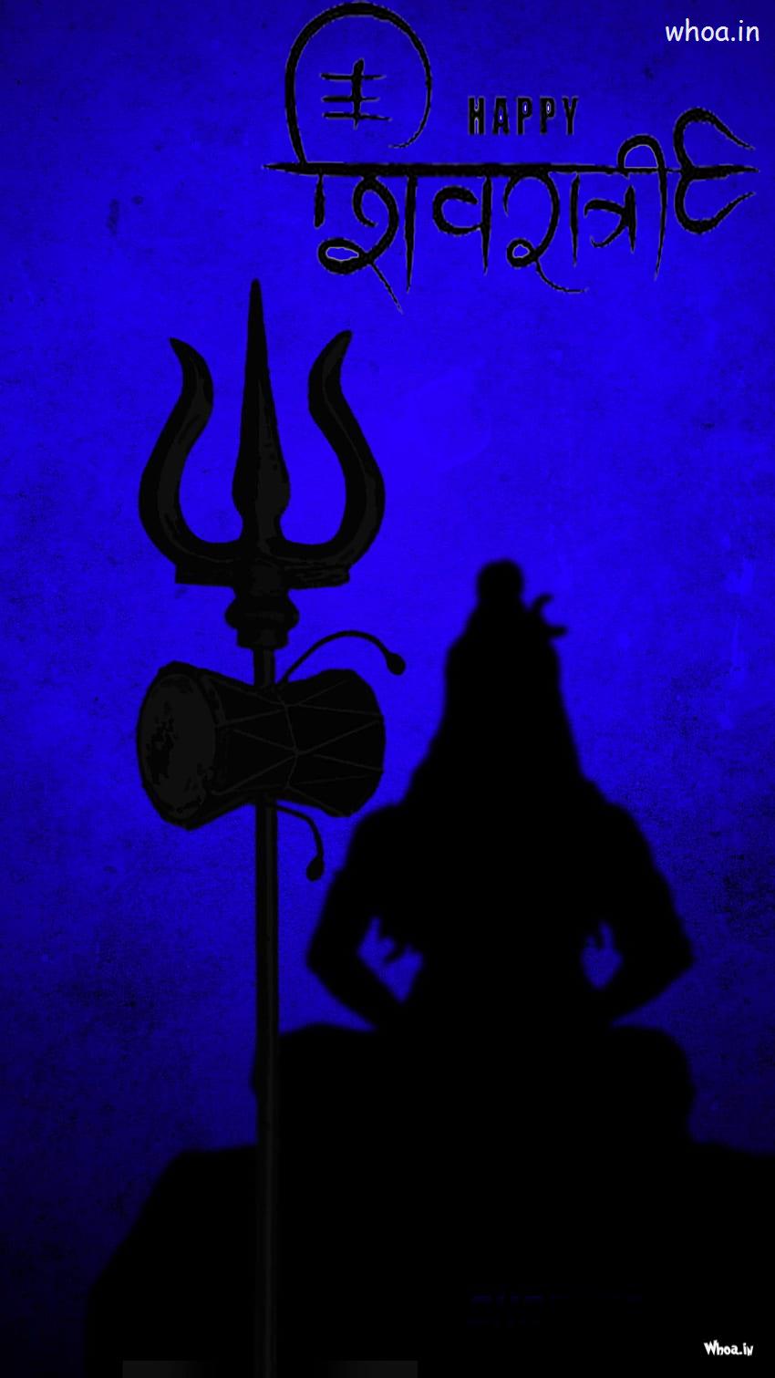 Blue Background With Lord Shiva For Mahashivratri Pictures
