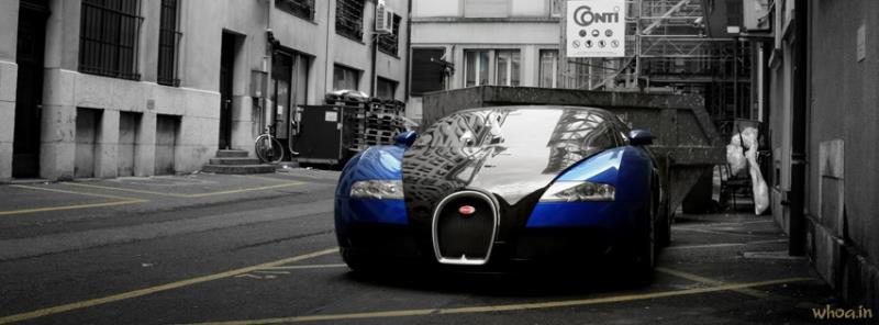 Bugatti Veyron Grand Sport Car Facebook Cover