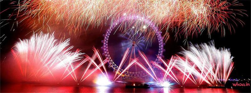 London Eye New Year Eve Facebook Cover