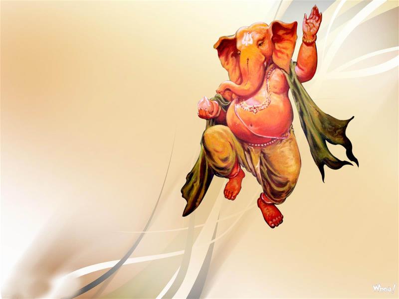 Dancing God Ganesha HD Wallpaper