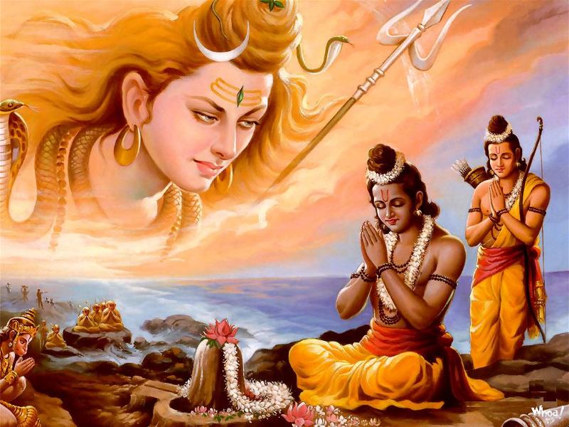 God Shri Ramand Shiva Wallpaper