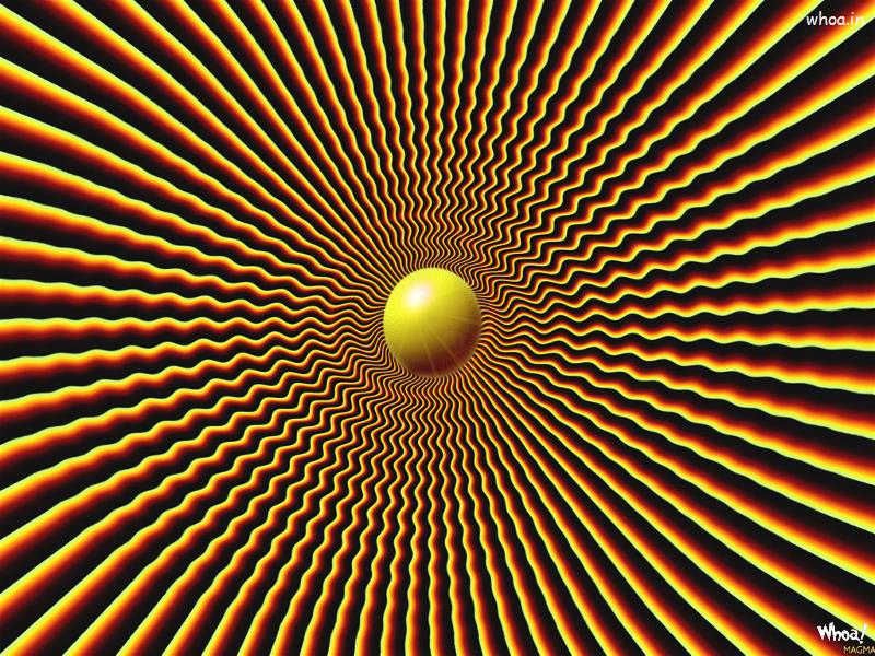 Yellow Optical Illusions Hd Wallpaper For Free Download