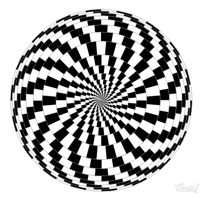 Round Shape Optical Illusion Around The Round