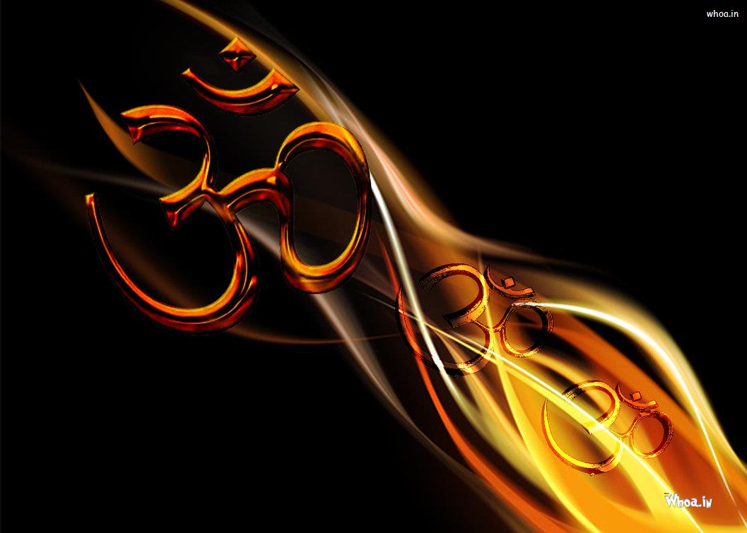 Om With Lord Ganesha HD Wallpaper Just Whoa !