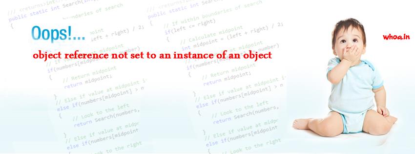 Object Reference Not Set To An Instance Of An Object Facebook Cover