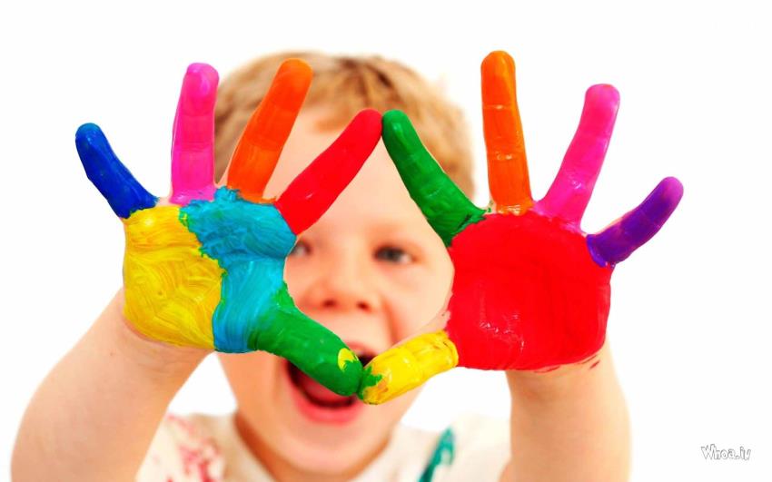 Colorful Fingers Happy Holi Wallpaper