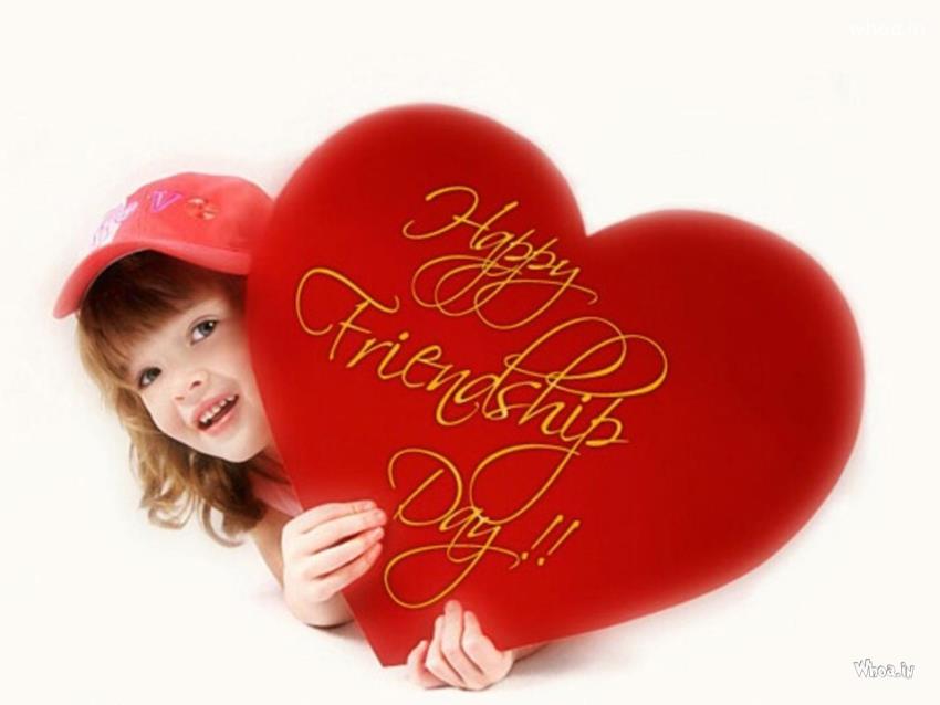 Happy Friendship Day Red Heart