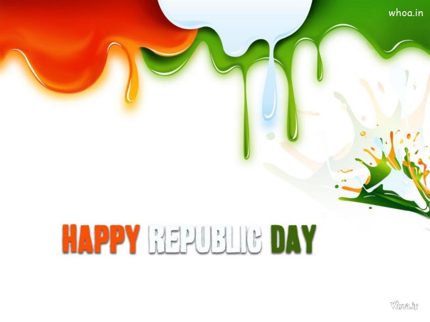 Happy Republic Day Indian Flage Criation Wallpaper