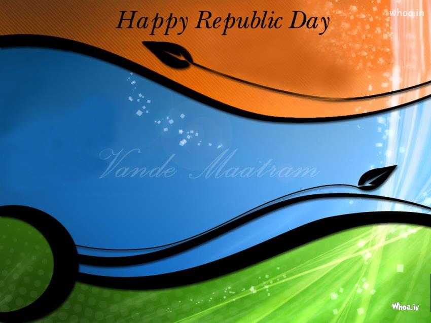 Happy Republic Day Vande Matram Hd Wallpaper