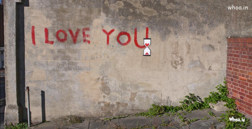I Love You On Wall Wallpaper