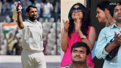 cheteshwar pujara and his wife photos