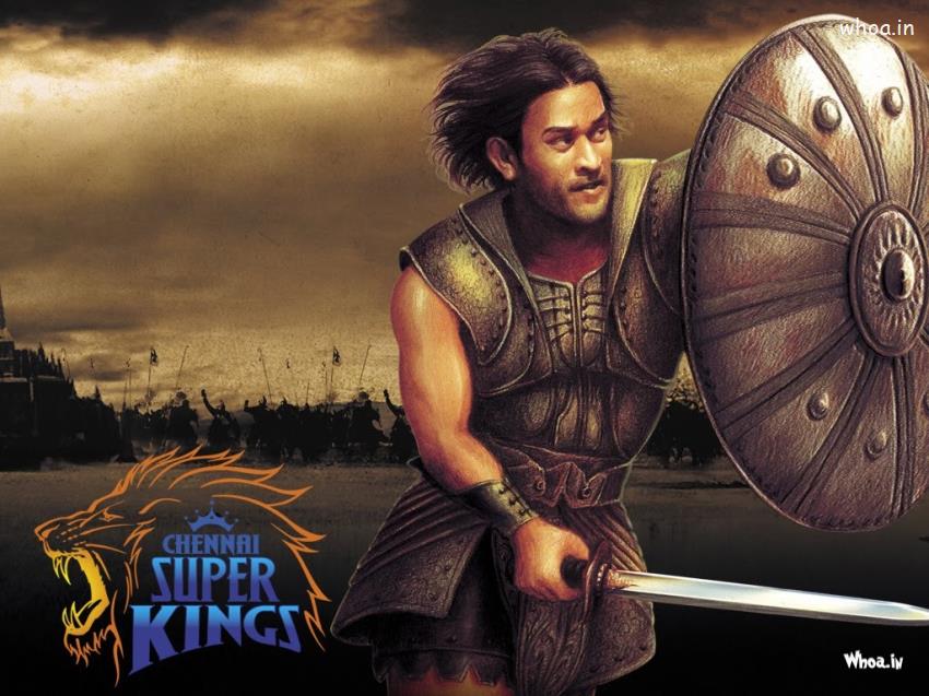 Chennai Super Kings Dhoni Poster