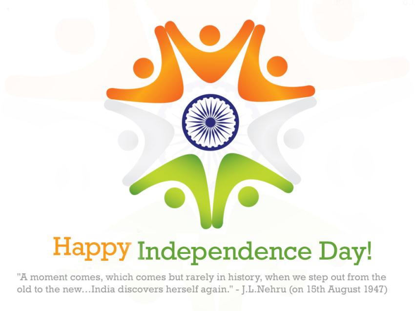 Happy Independence Day Art White Hd Wallpaper