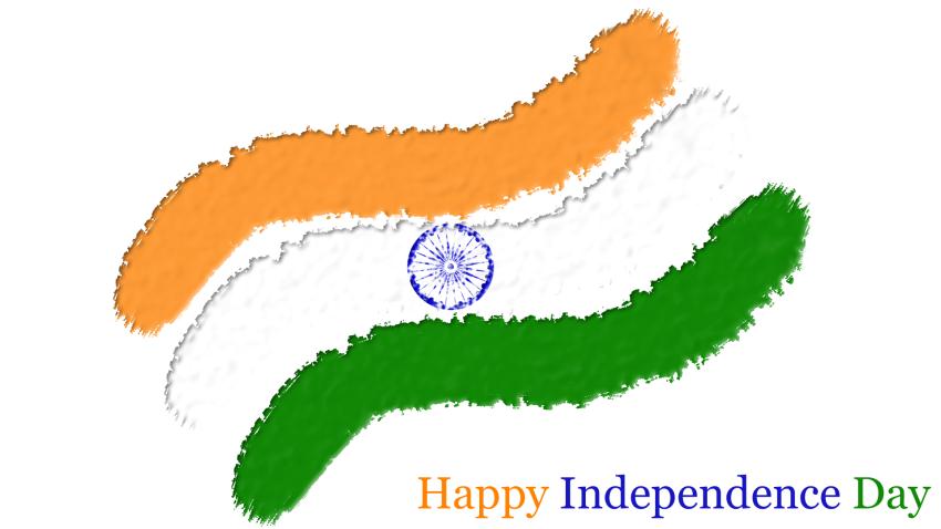 Happy Independence Day India Flag Art Wallpapers