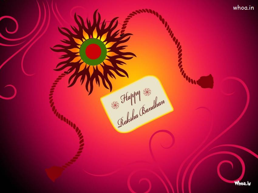 Happy Raksha Bandhan Greetings Card Hd Wallpaper