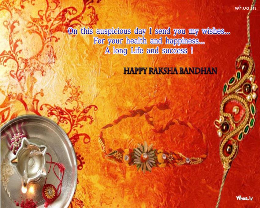 Happy Raksha Bandhan Red Hd Wallpaper