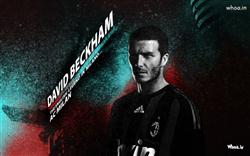 David Beckham With Adidas Football With Dark Background Wallpaper