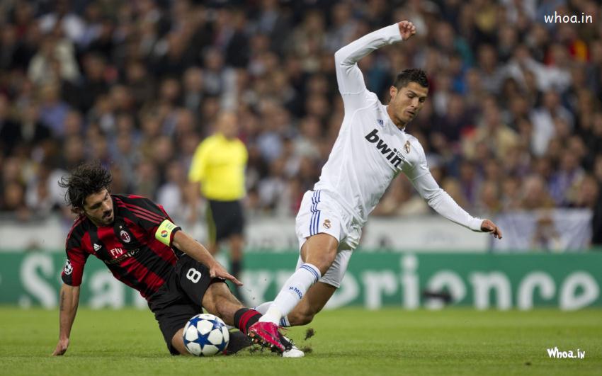 Cristiano Ronaldo Slipping On A Ground