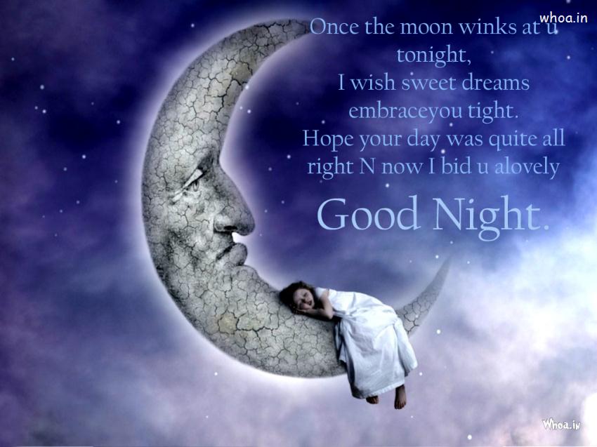 Good Night Quotes With Moon
