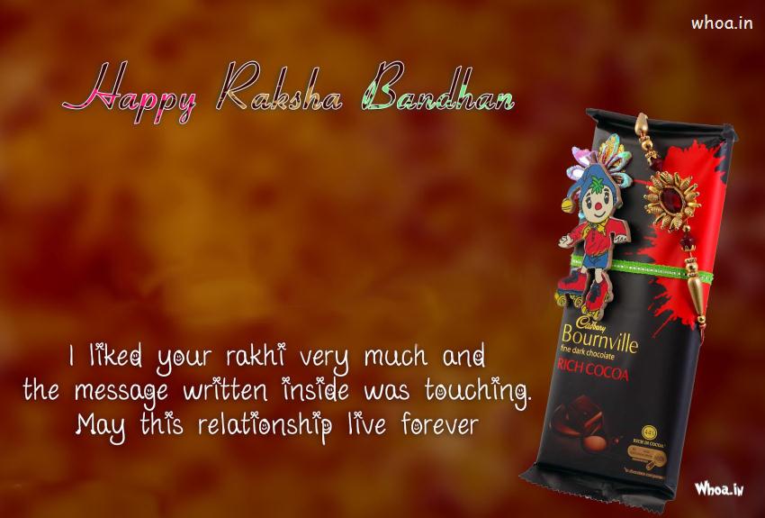 Happy Raksha Bandhan Chocolates Wishes