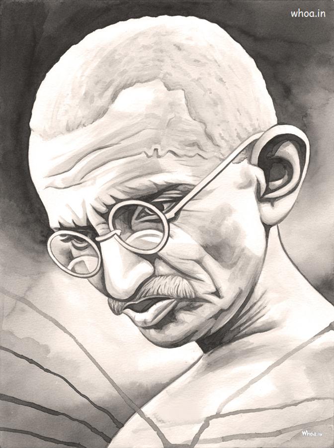 Mahatma Gandhi Painting Art Image