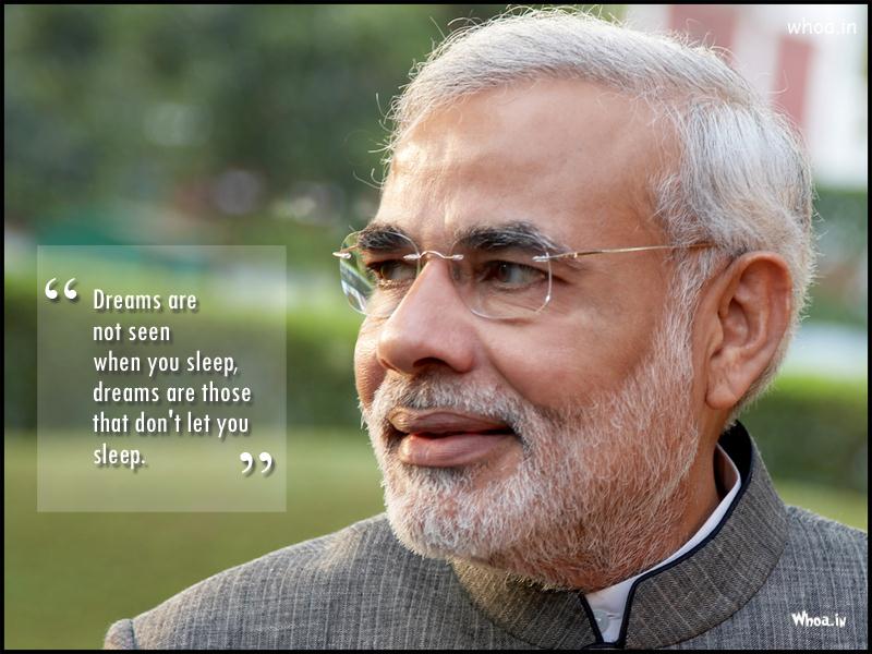 Narendra Modi Quotes On A Dream