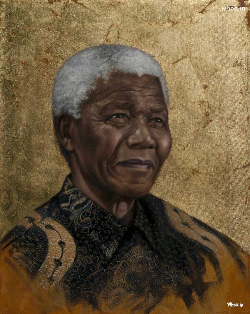 Nelson Mandela Creative Painting