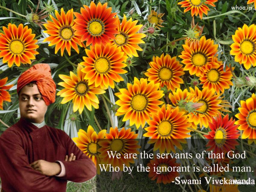 Swami Vivekananda Natural Image And Quote