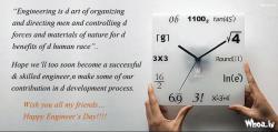 Engineering Day Quotes Images With World Clock