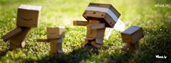 danbo robot couple playing with their children fb cover